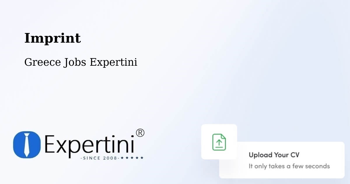 Imprint – Kalós Agrós - Greece Jobs Expertini